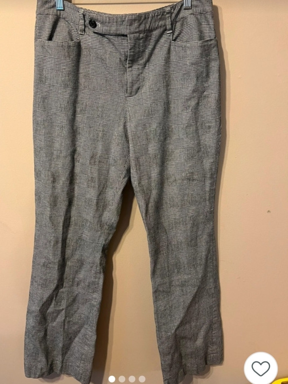Ralph Lauren Gray Glen Plaid Women's Dress Pants. Style Is Adelle Size 14